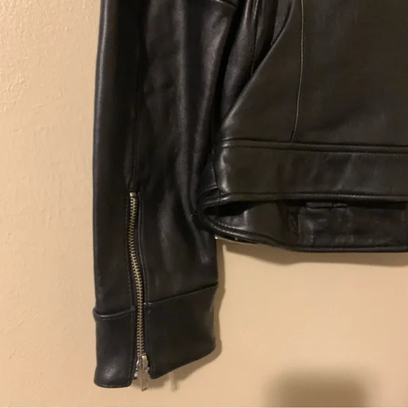 Mossimo Moto Leather Jacket Size M - Picture 4 of 5